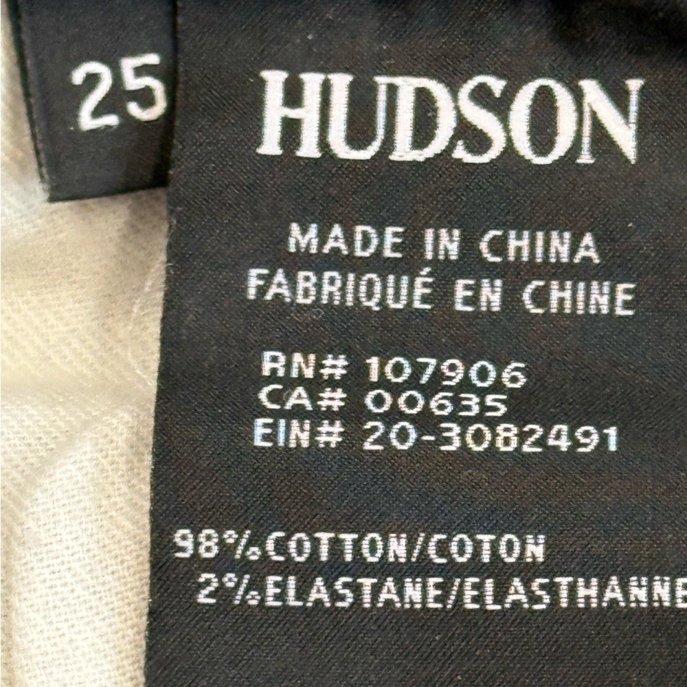 Hudson Zoeey High Rise Straight Crop Double Step Hem Jeans Blue 25 NWHC269DCX - Picture 2 of 8